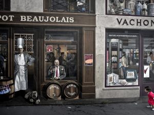 Un murales parigino con Frédéric Dard