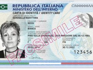 Il fac simile della carta d’identità elettronica sul sito del Governo