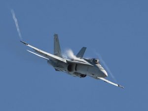 Caccia militare FA-18 (Getty).