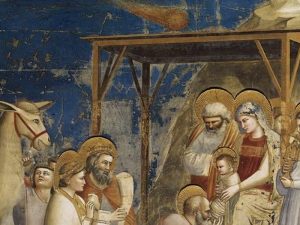 L'Adorazione dei Magi di Giotto (1303–305), Cappella degli Scrovegni, Padova.