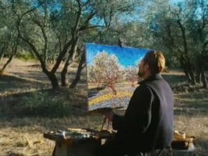 Un frame tratto dal film "Van Gogh. Sulla soglia dell'eternità" in uscita al cinema il 3 gennaio.