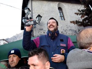 Il Ministro dell'Interno Matteo Salvini