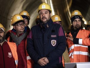 Matteo Salvini visita il cantiere Tav di Chiomonte