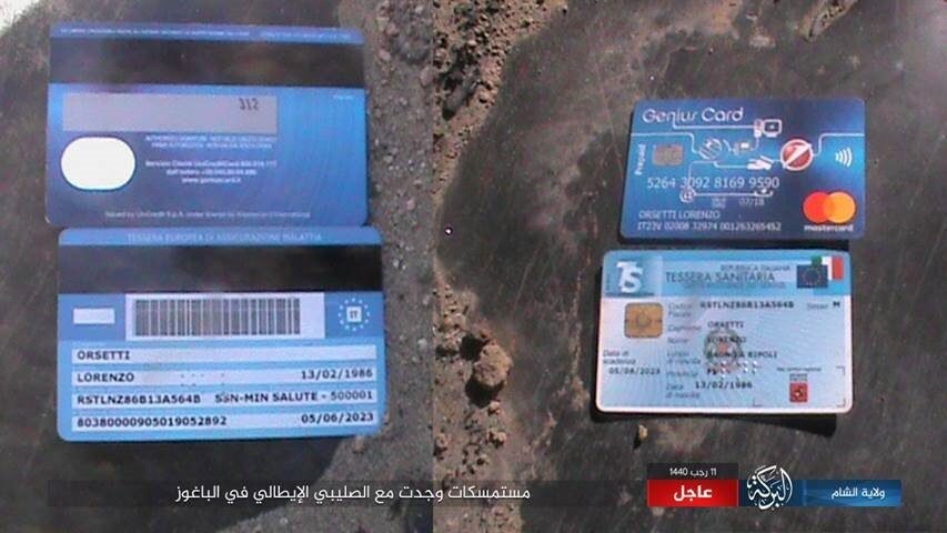 Siria, l’Isis annuncia l’uccisione in battaglia di un italiano