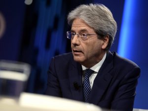 In foto: il presidente del Pd, Paolo Gentiloni.