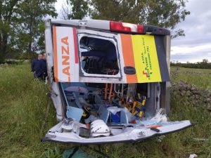 Immagine dell'incidente a Manduria (Facebook - Mario Balzanelli).