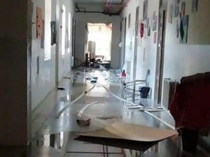 Vandali in azione al Liceo Danilo Dolci di Palermo (Facebook).