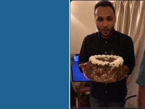 La campagna #BlueForSudan per ricordare Mohamed Mattar (a destra), ucciso il 3 giugno scorso a Khartum