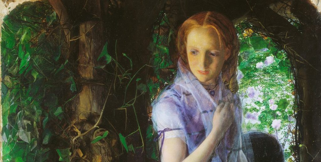 "April Love" di Arthur Hughes sarà in mostra a Palazzo Reale, a Milano, dal 19 giugno.