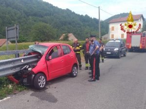 Immagine dell'incidente a Montoggio.