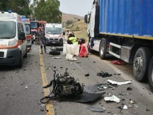 Incidente a Baucina (foto da BlogSicilia).