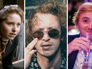 Ben Haddon–Cave al centro, a sinistra la sorella Jessie, a destra l’amico Paddy