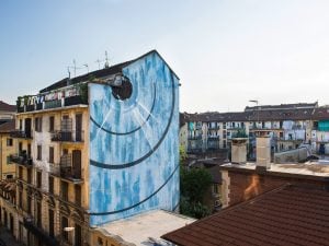 "Blu Cerebrale" di Corn79, uno degli artisti che hanno aderito al nuovo progetto di INWARD e Google Art & Culture.