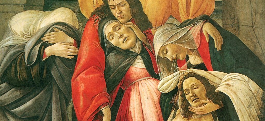 Il Compianto sul Cristo morto di Sandro Botticelli è ora esposto a Palazzo Zevallos, a Napoli.