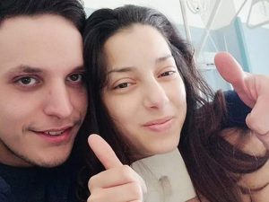 Esmeralda e il marito Giosuè (Facebook).