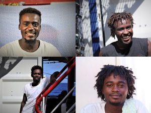 In ordine, da sinistra: Abdul, Anas, Bob e Muaz.