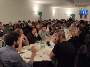 I partecipanti alla cena di Acquasanta Terme