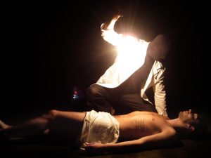 foto dallo spettacolo "La notte di Antigone"