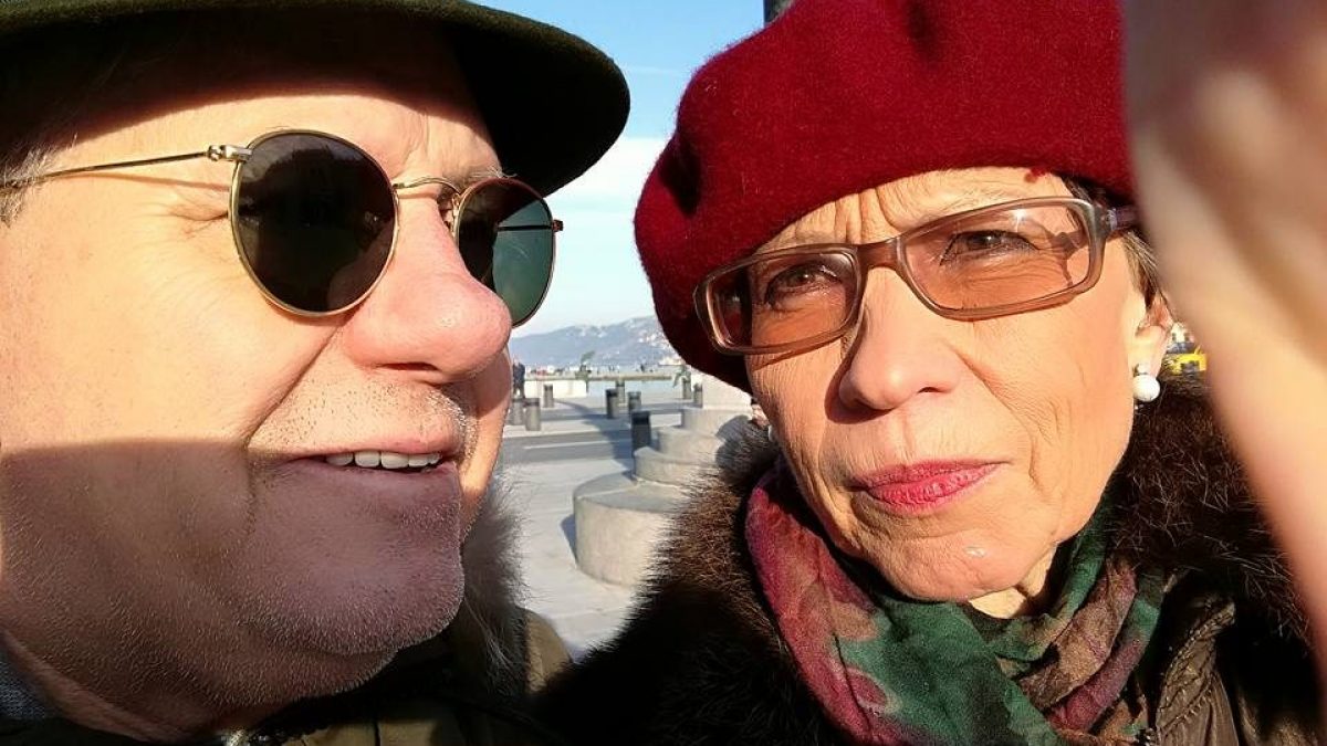 Libero Foti e Olena Leri (Facebook). 
