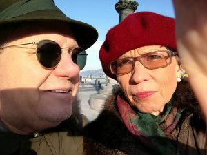 Libero Foti e Olena Leri (Facebook).
