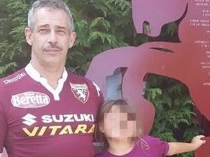 Matteo Gastaldo e la figlia (Facebook).
