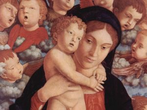 Andrea Mantegna sarà in mostra a Torino a partire dal 12 dicembre 2019. In foto: "Madonna col Bambino e un coro di cherubini" (1485), Pinacoteca di Brera, Milano.
