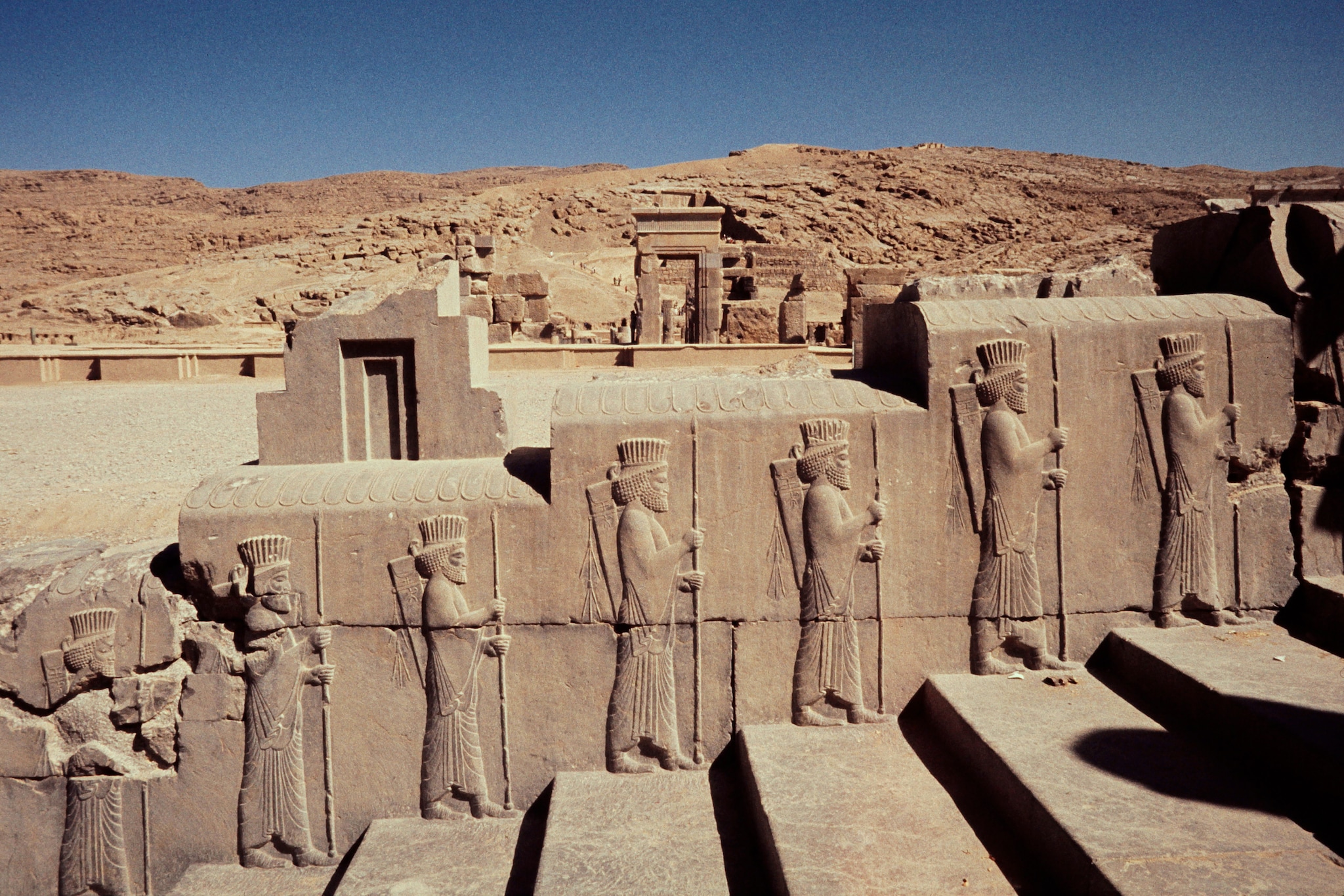 Un’immagine dal sito culturale di Persepoli in Iran, uno dei 24 beni Unesco nel Paese