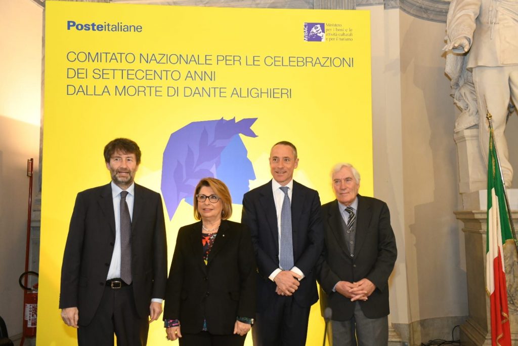 La collaborazione di Poste Italiane all'anniversario dantesco del 2021 è stata annunciata lo scorso ottobre.