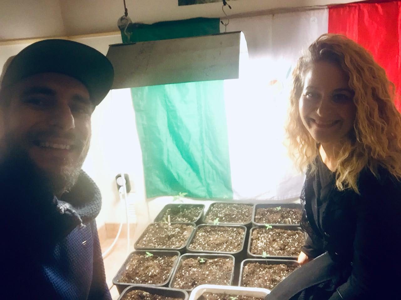 Alessandro Raudino e Florinda Vitale del Cannabis Cura Sicilia Social Club