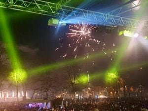 Il Capodanno in piazza a Udine (Facebook).