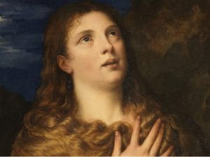 Tiziano, "Maddalena penitente" (1533), Galleria Palatina, Firenze.