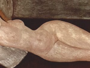 Amedeo Modigliani, "Nudo disteso" (1919), collezione privata, Parigi.