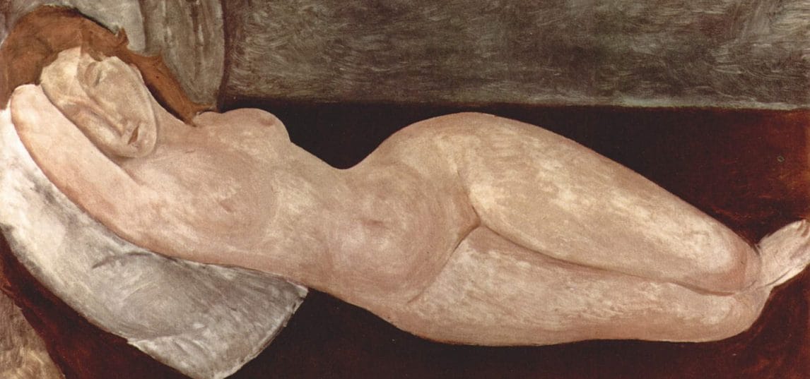 Amedeo Modigliani, "Nudo disteso" (1919), collezione privata, Parigi.