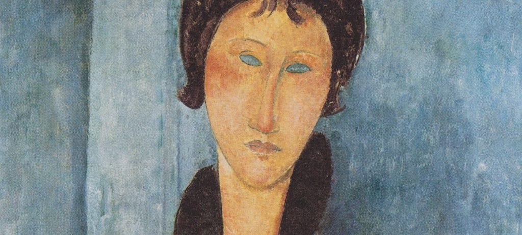 Amedeo Modigliani, "Donna dagli occhi azzurri" (1918), Musée d'Art Moderne de la Ville, Parigi.