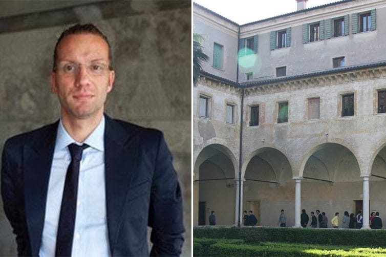 Gianbruno Cecchin e la diocesi di Treviso a destra (Gianbruno Cecchin/Diocesi di Treviso)