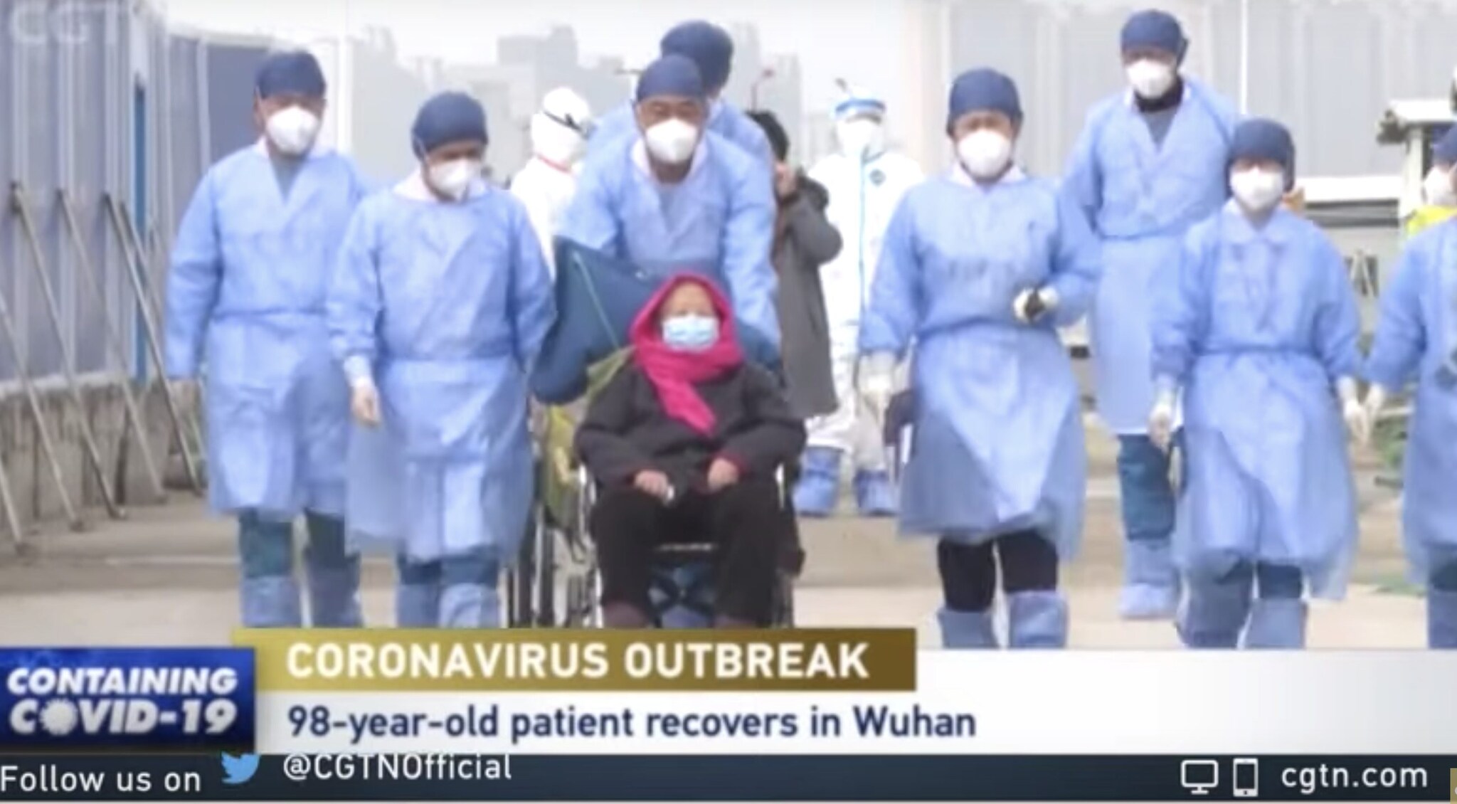 La signora di Wuhan dimessa dall’ospedale