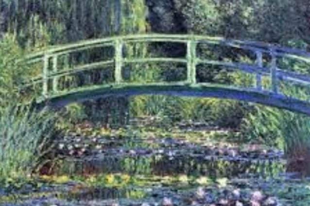 Un frammento dell’opera originale di Claude Monet
