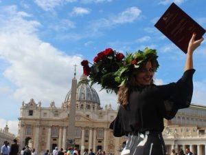 Veronica D’Ascenzo il giorno della sua laurea