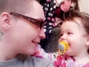 L’imputata con sua figlia
