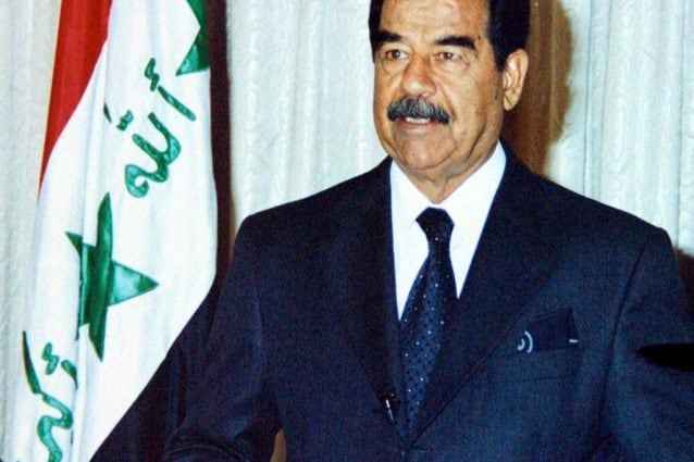L’ex dittatore iracheno Saddam Hussein