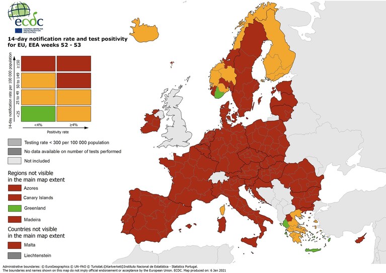 Dati Ecdc (da Twitter).