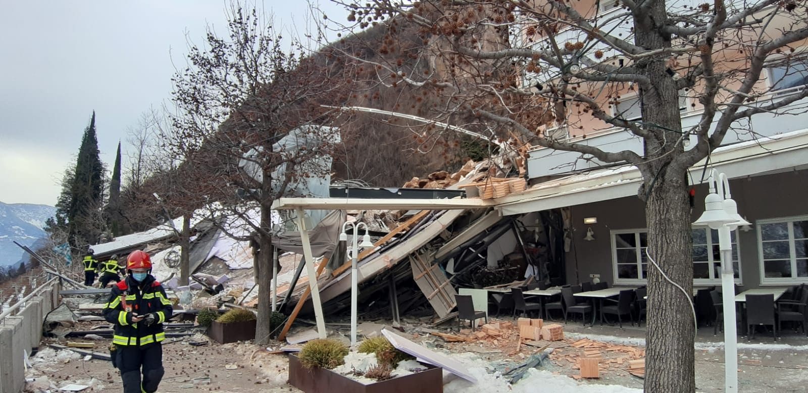 Immagine dei vigili del Fuoco di Bolzano.