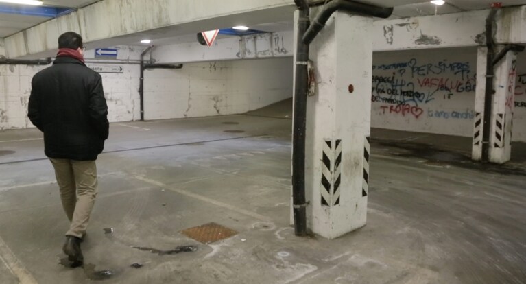 IL PARCHEGGIO dei clochard