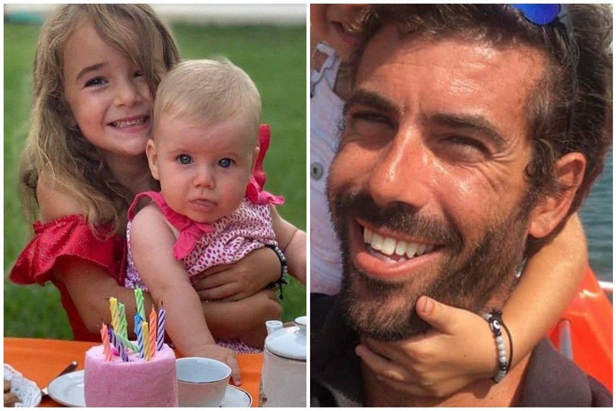 Olivia e Anna e il papà Tomàs (Facebook).