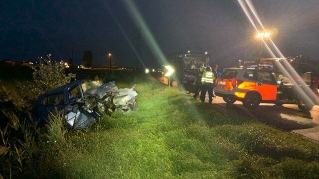 i soccorsi sul luogo dell’incidente