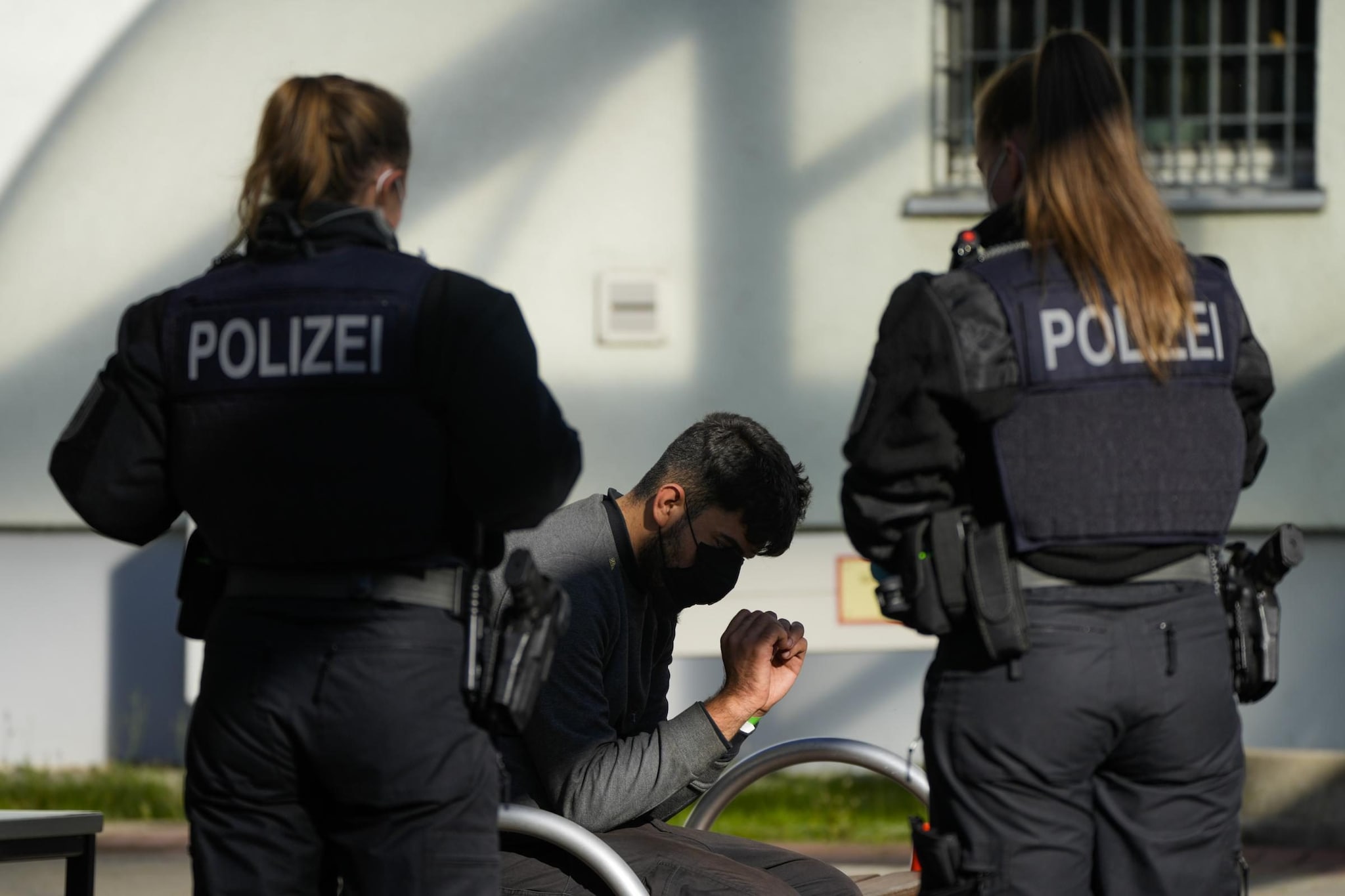 Controllo alla frontiera tra Germania e Polonia