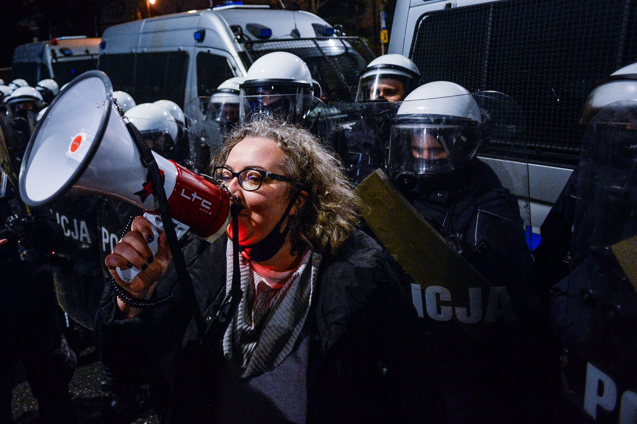 L’attivista polacca Marta Lempart protesta contro la proposta del divieto d’aborto in Polonia (Photo by Omar Marques/Getty Images)