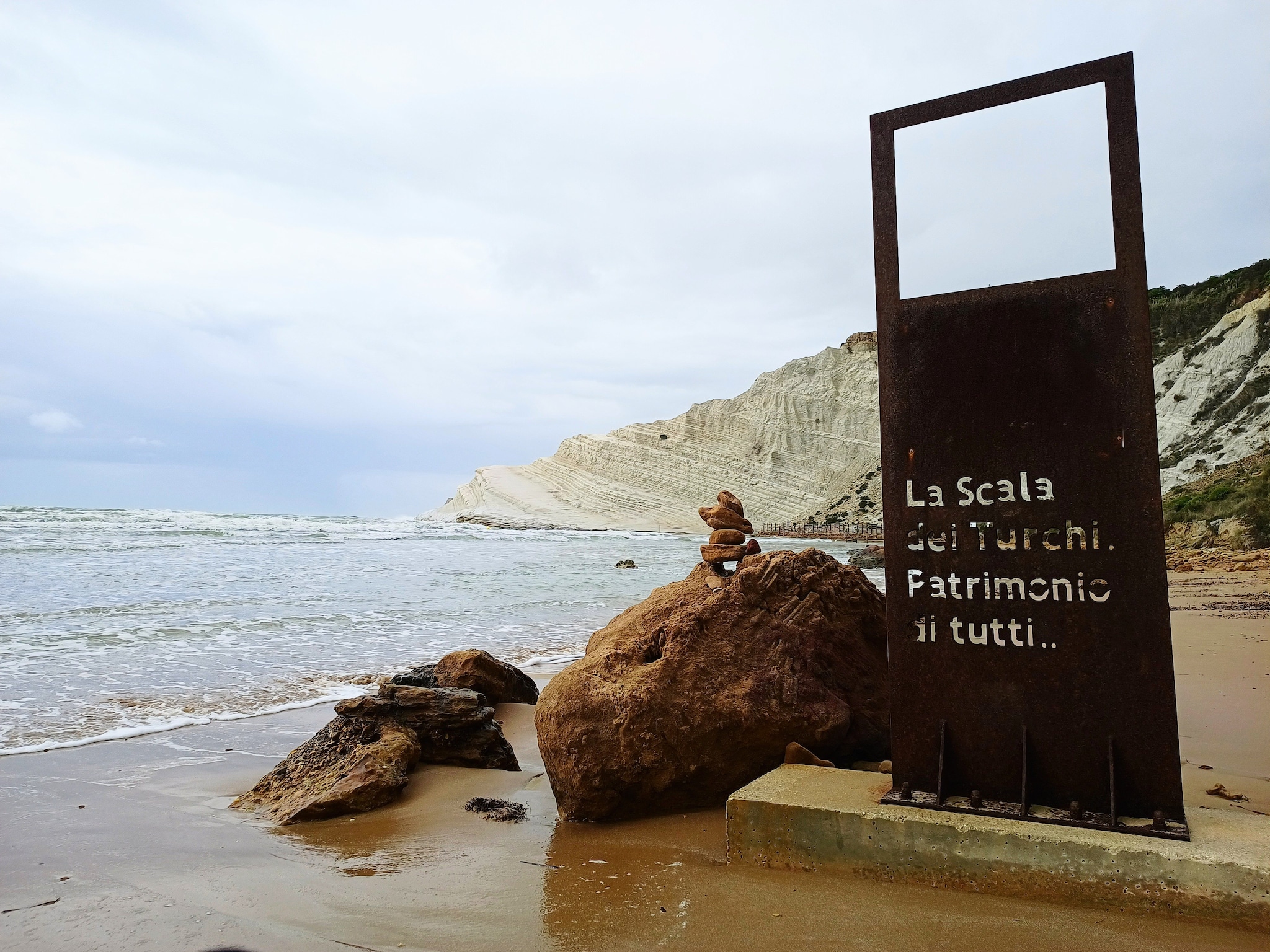 La Scala dei turchi dopo la pulizia