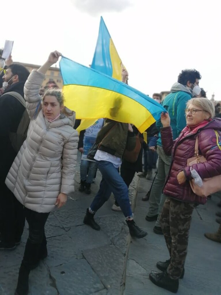 Manifestazione per la pace a Firenze