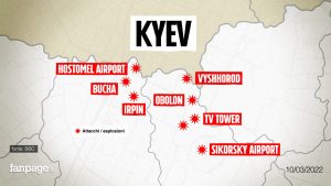 Si avvicina la battaglia di Kiev: nella notte i russi hanno cominciato ad avanzare sulla città